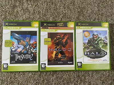 Original Xbox Time Splitters 2 And Halo 1 And 2 • £5.99