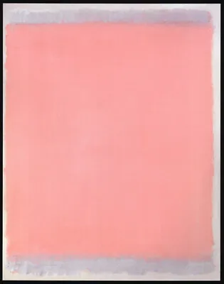 Mark Rothko Special Lithograph “Untitled” (pink With Blue) 1968.  With COA. • £400.79