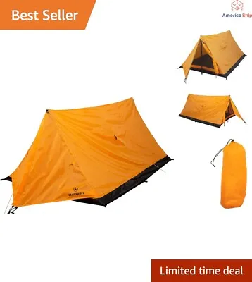 Lightweight Camping Tent For 2 People - Compact & Easy To Assemble - Orange • $59.99