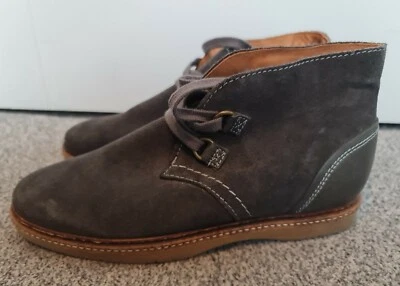 £12.99 • Buy Tommy Hilfiger Tahlea Grey Suede & Leather Flat Lace Up Ankle Boots Uk 6 Eu 39