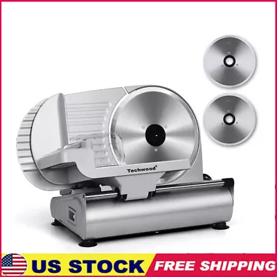 Meat Slicer Electric Deli W/Removable Stainless Steel Blade Thickness Adjustable • $159.58