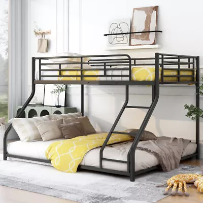 Heavy Duty Floor Bunk Beds Metal Bed Frames Kids Bunk Beds Mattress Foundations • $339.99