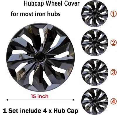 15 Inch Wheel Trims4PC 15  Wheel Trim Covers Hub Caps R15 For Volkswagen Passat • $43.71