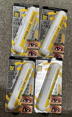 4 Maybelline 355 Very Black Mascara Waterproof Colossal Curl Bounce • $12.50