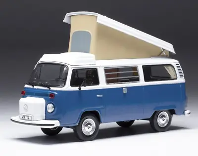 Ixo 1/43 1978 Vw Volkswagen Transporter Type 2 Westfalia Camper Van Blue Clc502 • $49.20