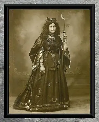Vintage Photo... Mystic Wiccan Witch ... Antique Photo Print 5x7 • $5.95