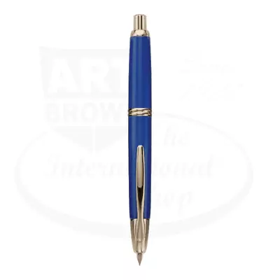 Vanishing Point Medium Fountain Pen Blue With Gold Accents • $185