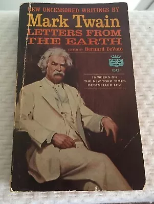 Mark Twain Letters From The Earth  Uncensored SC 1963 1st Crest Printing • $7.11