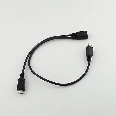 Micro USB 2.0 Female To Dual 2 Male Splitter Y Extension Data Charger Cable Cord • $1.68