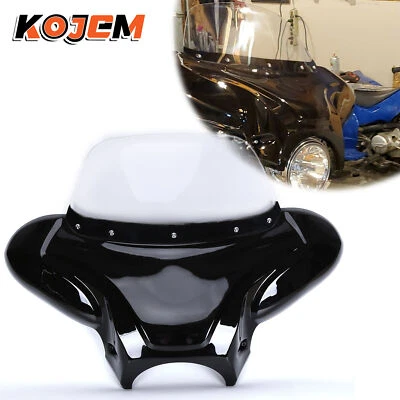 Universal Motorcycle Front Fairing Batwing Windshield For Harley Yamaha Honda • $138.99