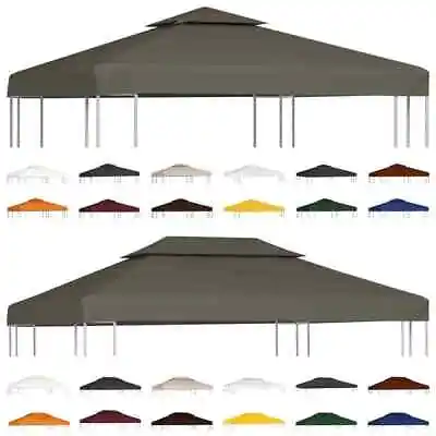 2-Tier Gazebo Top Cover Canopy Replacement 310 G/m² Waterproof Canopy Sunshade • $129.85