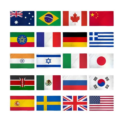 Set Of 20 International Country Flags Set Of International Flags 3x5ft Flags • £91.69