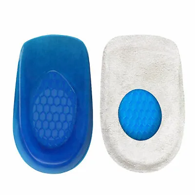 £0.99 • Buy 1Pair Silicone Heel Support Shoe Pads Gel Orthotic Plantar Care Insert Insoles
