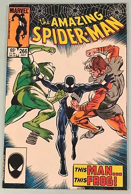 Amazing Spider-man 266 VF/NM 1985 Marvel Black Cat Black Costume Toad Frog-Man • $7.99