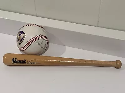 Newark Bears Minor League Baseball Bat And Ball - Signed Wil Quintana 2005 • $15