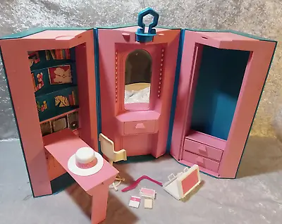 Vtg 1984 Barbie Doll Home Office STUDIO Night To Day Case Near Complete HTF • $69.99