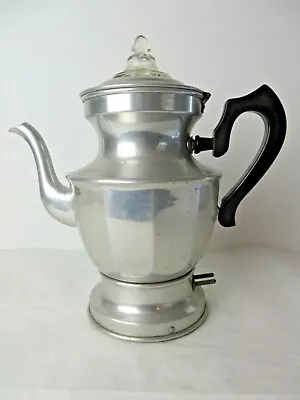 Vtg 1930s Waage Electric Coffee Pot Percolator No Cord Not Tested #10072 • $24.24