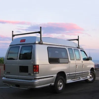 GMC Chevy Vans Conversion Van 2 Bar 1975-1995 Ladder Roof Racks Steel Black Rack • $159.20