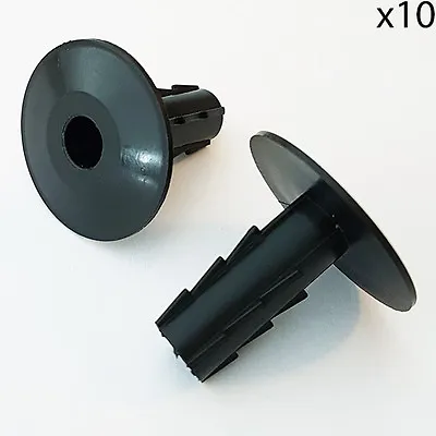 10x 8mm Black Single Cable Bushes Feed Through Wall Cover Coaxial Sat Hole Tidy • £3.99