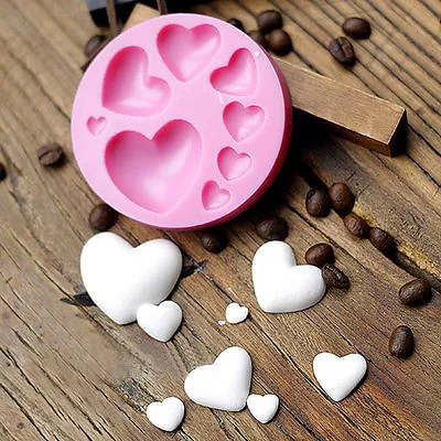 3D Love Heart Fondant Mold Silicone Cake Decorating Craft Sugar Chocolate Mould • £3.30