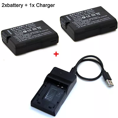 7.4V 1500mAh Battery / Charger For Nikon CoolPix P7000 P7100 P7700 P7800 EN-EL14 • $20.99