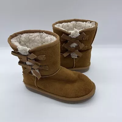 Koolaburra By UGG Victoria Short Youth Size 1 Boots 1019372 Chestnut Fur Lined • $23.90