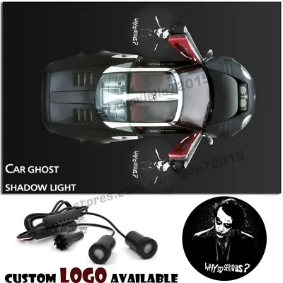 $16.72 • Buy Car Door Batman Why So Serious Joker Ghost Shadow Laser Projector Courtesy Light