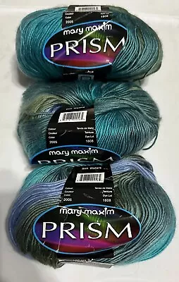 Lot Of 3 MARY MAXIM PRISM In STILL WATERS #2005 290yds 3.5oz • $25