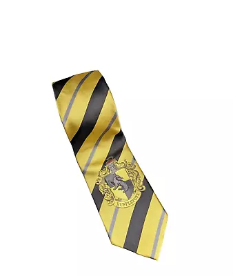 Harry Potter Hufflepuff Necktie Tie Costume Cosplay Men’s Tie Yellow Striped • $12