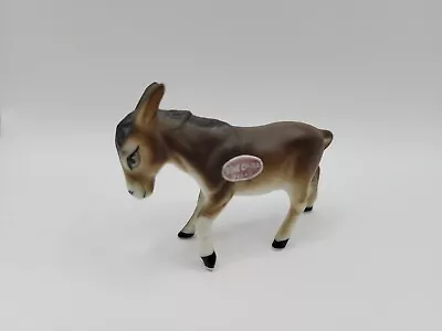 Vintage Japan Bone China Brown Donkey Figurine  • $7.99