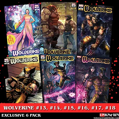 [6 Pack] Wolverine (#13-#18) 13 14 15 16 17 18 Unknown Comics Exclusive Var • $48
