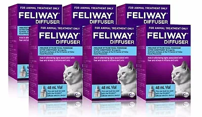 $239.95 • Buy Feliway 48mL Diffuser Refill 6 Pack - Constant Calming And Comfort For Cats