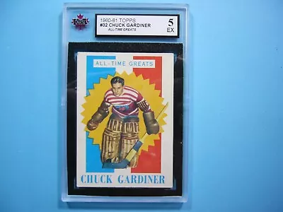 1960/61 Topps Nhl Hockey Card #32 Chuck Gardiner Atg Ksa 5 Ex Sharp 60/61 Topps • $79.99