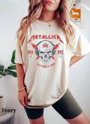 Metallica M72 World Tour Metallica Band Unisex T-Shirt For Men Women • $20.99
