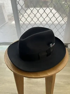 Genuine Akubra “ Bogart” Hat  Size 57 • $250