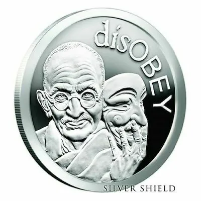 2017 1 OZ Ghandi Proof - Silver Shield Proof - Disobey Series .999 Collector AG • $88