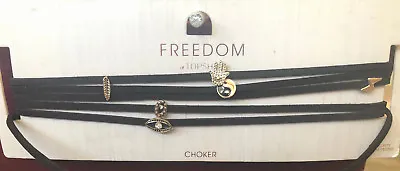£7.94 • Buy Choker Necklace Bundle Black TOPSHOP Freedom New Jewellery RRP £12.50