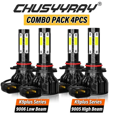 Combo For Chevrolet S10 1998-2003 LED Headlight High Low Beam Light White Bulbs • $39.98