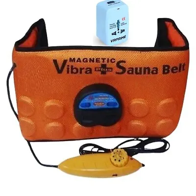 3 In 1 Magnetic Vibration Plus Sauna Slimming Belt With Universal Adapter • $30.25