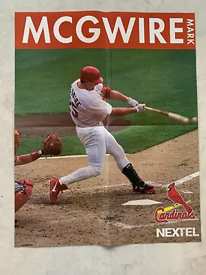 Mark McGwire (St. Louis Cardinals) Poster By Nextel 1999 • $13.99