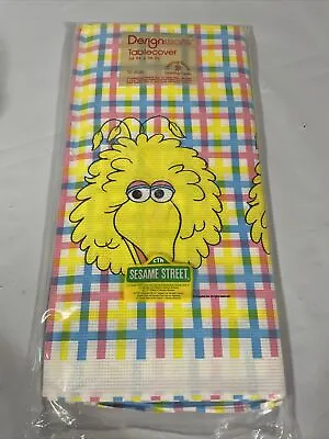 1983 Big Bird Table Cover Cloth Sesame Street NEW Sealed Vtg. 54x96”. Muppets • $14.99