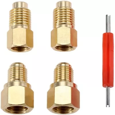R12 R22 To R134a Adapter R134A Refrigerant Tank Adapter Kit W Valve Core Remover • $20.68