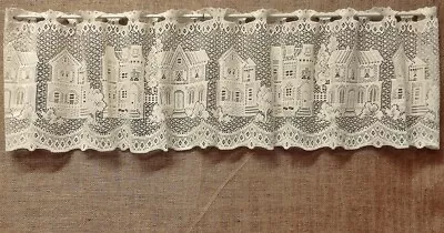 Charleston 54  X 12  Ecru Lace Window Valance Cotton Blend Bathroom Kitchen • $32