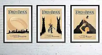£3.99 • Buy LORD OF THE RINGS Posters, A3 A4 Alternative Film Print Unique Design Wall Art