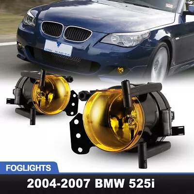 For 2003-2006 BMW E46 3 Series 04-07 BMW E60/E61 5 Series Fog Lights Yellow Lens • $34.99