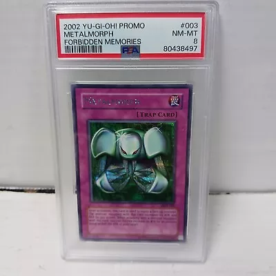 Metalmorph Psa 8 2002 Yu-gi-oh! Promo #003 Forbidden Memories Holo • $85.95