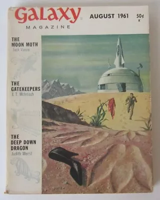 GALAXY August 1961 - Margaret St. Clair Jack Vance R.A. Lafferty • $11.05