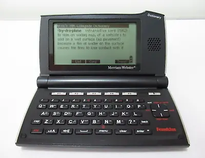 Franklin SCD-2110 Merriam-Webster Speaking Collegiate Electronic Dictionary Rare • $229.95