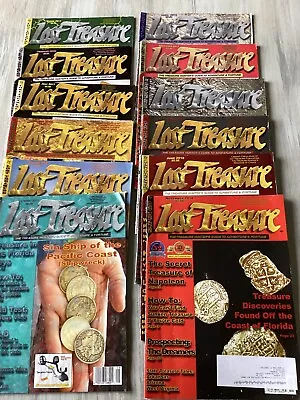 Lost Treasure Magazine Lot Of 12 - 2017-2018 Metal Detecting Gold Coins NICE! • $19