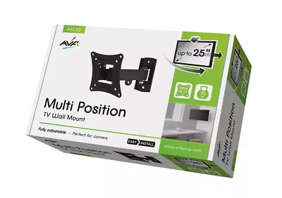 AVF Standard Up To 25  TV Multi Position Adjustable Wall Mount Bracket AAL113 • £14.99